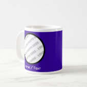 Photo d'indigo et tasse rondes des textes - créez (Devant gauche)