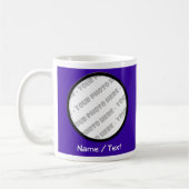 Photo d'indigo et tasse rondes des textes - créez (Gauche)