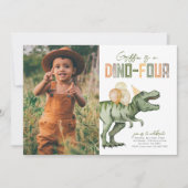Photo Dino-Four Invitation Anniversaire (Devant)