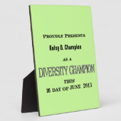 Photo Diversity Champion Plaque (Côté)