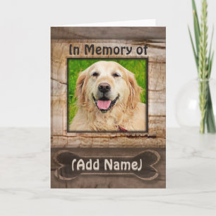 Photo Dog Memorial Rainbow Bridge Carte Poem