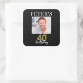 Photo du 40e anniversaire Favoriser les Étiquettes (Sac)