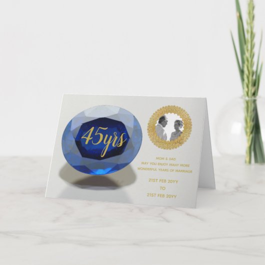 Photo du 45e anniversaire du Mariage des parents (Devant)