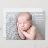 photo du bébé faire-part de naissance (Recto)