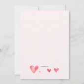 Photo du cadre cardiaque Invitation d'anniversaire (Dos)