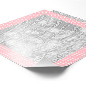 Photo du cadre de points rose et blanc (Coin)