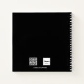 Photo du carnet de croquis noir blanc nom monograp (Dos)