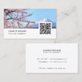 Photo du Carte de visite du Mont Fuji QR (Devant / Derrière)