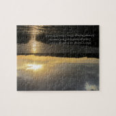 Photo du coucher de soleil créée dans un puzzle (Horizontal)