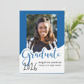 Photo du diplômé Royal Blue 2022 Faire-part (Debout devant)