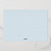 Photo du garçon FleurdeLis Cross Faire-part de nai (Verso)