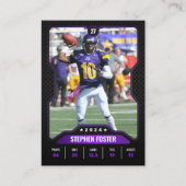 Photo du joueur de la carte de commerce de footbal (Devant)