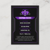 Photo du joueur de la carte de commerce de footbal (Dos)