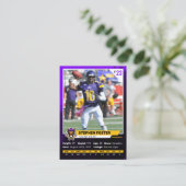 Photo du joueur de la carte de commerce de footbal (Debout devant)