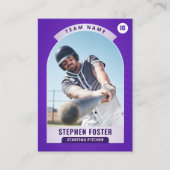 Photo du lecteur de carte de baseball Purple Pro (Devant)