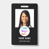 Photo du logo de l'employé Badge Noir (Avant)