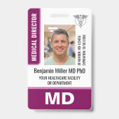 Photo du logo du badge d'identification du médecin (Avant)