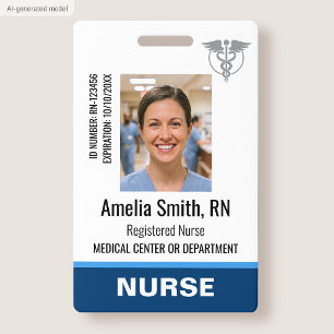 Photo du logo du badge d'infirmière RN Personnel M