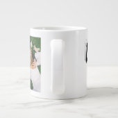 Photo du mari avec texte noir Mug de café géant (Dos)