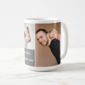 Photo du meilleur papa du monde Collage Mug (Devant droit)