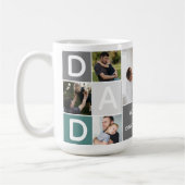 Photo du meilleur papa du monde Collage Mug (Gauche)