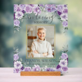 Photo du mémorial des funérailles florales violett (Neutre)