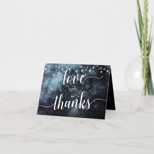 Photo du Merci Mariage Star Struck Watercolor (Devant)