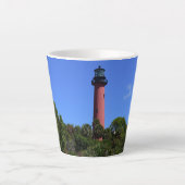 Photo du phare de Jupiter sur une tasse de café (Devant)