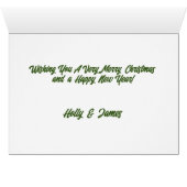 Photo du premier couple de Noël avec des noms (Intérieur Horizontal (Bas))