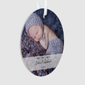 Photo du premier Noël de bébé (devant)