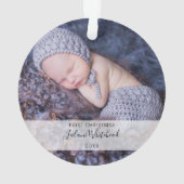 Photo du premier Noël de bébé (dos)
