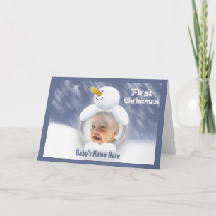 Photo du premier Noël du bébé Modèle