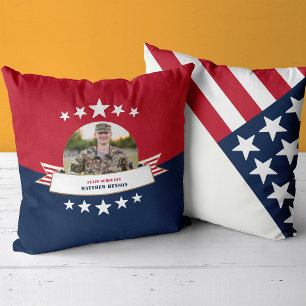 Photo du service militaire Oreiller bleu blanc rou