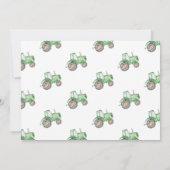 Photo du tracteur Invitation d'anniversaire | Ferm (Dos)