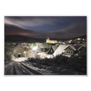 Photo du village en hiver