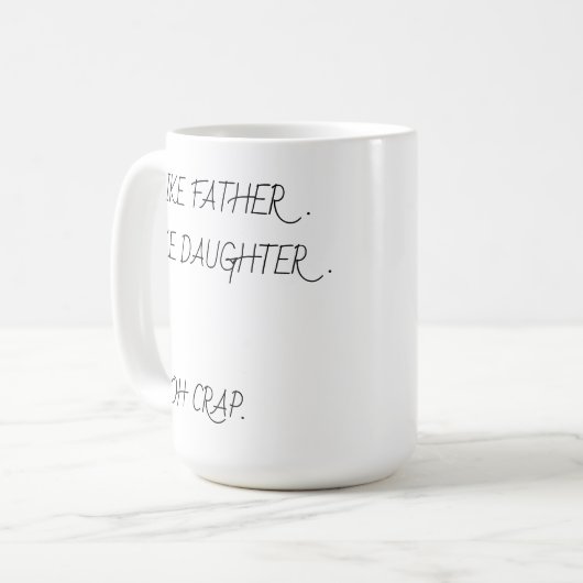 Photo d'un père avec ses filles dans une Mug of (Devant gauche)