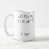 Photo d'un père avec ses filles dans une Mug of (Gauche)