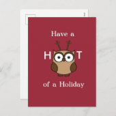 Photo d'une carte postale de vacances de Chouette (Devant / Derrière)