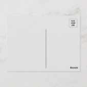 Photo d'une carte postale d'éléphant africain (Dos)