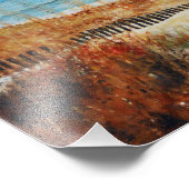 Photo Dunes de sable et peinture océanique | Impression (Coin)