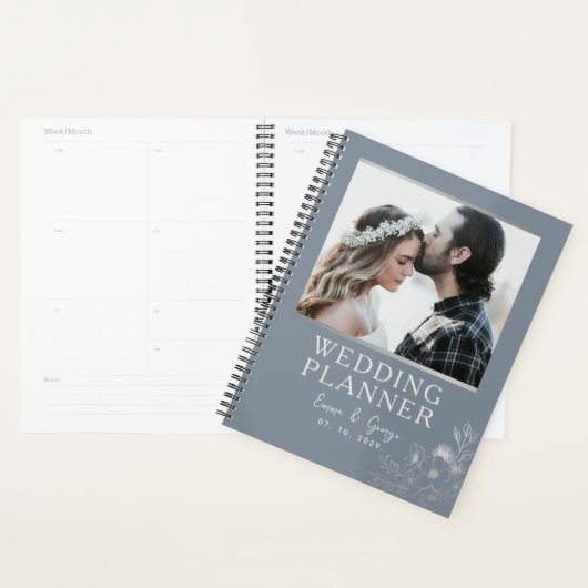 Photo Dusty Blue Wedding planner (Devant avec enveloppe)