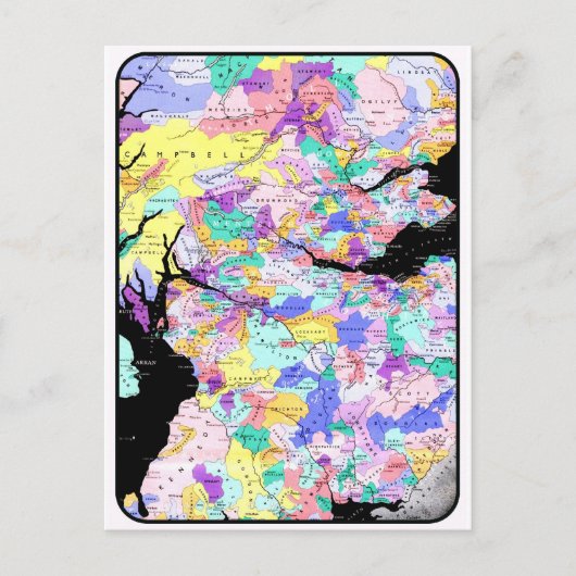 Photo écossaise de clans de carte de l'Ecosse (Devant)