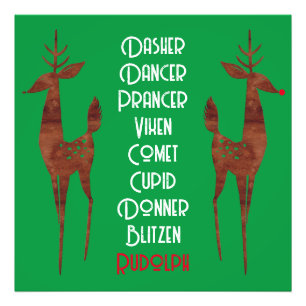 Photo Elargissement - Père Noël Reindeer - Rudolph