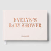 Photo Elegant Baby shower simple rose (Recto)