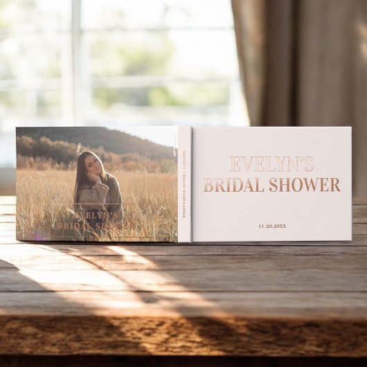 Photo Elegant Baby shower simple rose