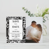 Photo Elegant Classy Wedding Enregistrer la carte  (Debout devant)