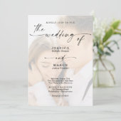 Photo Elegant Photo Faire-part de mariage (Debout devant)