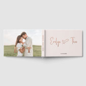 Photo Élégant Script Coeur Blush (Complet)