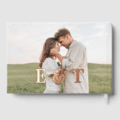 Photo Élégant Script Coeur Blush (Verso)