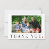 Photo élégant simple noir et blanc merci (Devant)